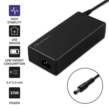 Qoltec Zasilacz desktopowy 60W | 12V | 5A | 5.5*2.5 | +kabel zasilający-1266598