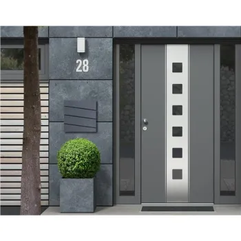 Skrzynka na listy stal galwanizowana antracyt ModernHome-1267661