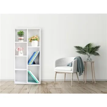 Komoda szafka regał na książki do salonu biały ModernHome-1267585