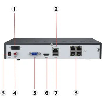 Rejestrator IP Reolink NVS4 NHD 4-kanałowy-1260862