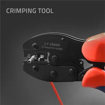 Qoltec Zestaw narzędzi solarnych kompatybilnych ze złączami MC4 | Zaciskarka + Szczypce do ściągania izolacji-12652