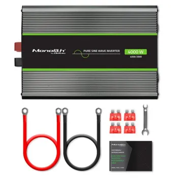 Qoltec Przetwornica napięcia Monolith | 2000W | 4000W | 24V na 230V | Czysty Sinus-1264590