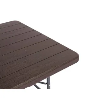 Stół cateringowy bankietowy ogrodowy składany 180 cm brązowy MultiGarden-1269879