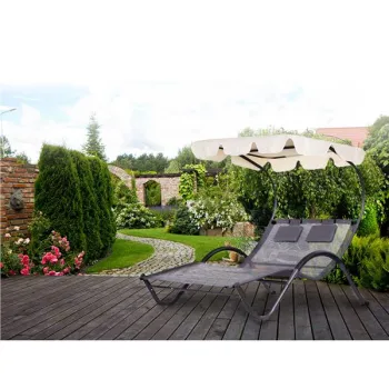 Leżanka leżak ogrodowy z daszkiem huśtawka hamak MultiGarden-1267076