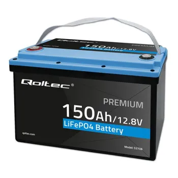 Qoltec Akumulator LiFePO4 Litowo-Żelazowo-Fosforanowy | 12.8V | 150Ah | 1920Wh| BMS-1264857