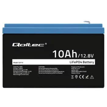 Qoltec Akumulator LiFePO4 Litowo-Żelazowo-Fosforanowy | 12.8V | 10Ah | 128Wh | BMS -1266452