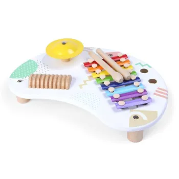 Stolik  z instrumentami stół muzyczny cymbałki +18m ECOTOYS