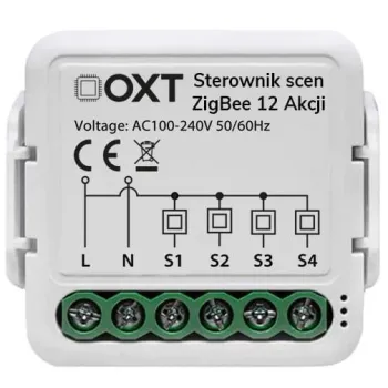 Moduł OXT mini sterownik scen 12 akcji 230V ZigBee TUYA T254