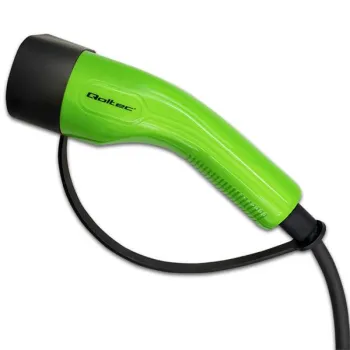 Qoltec Mobilna ładowarka do samochodu elektrycznego EV i hybryd z regulacją 2w1 Typ2 | 7kW | 230V | CEE 32A | LCD | Pr