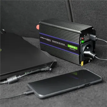 Qoltec Przetwornica napięcia Monolith 600 MS Wave | 12V na 230V | 300/600W | USB-1264934