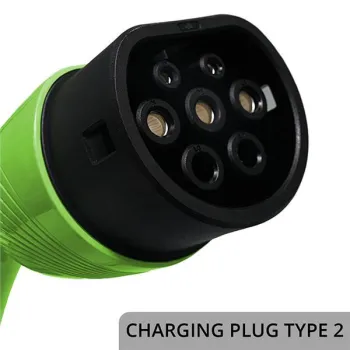 Qoltec Mobilna ładowarka do samochodu elektrycznego EV i hybryd z regulacją 2w1 Typ2 | 3.5kW | 230V | SCHUKO 16A | Wi-