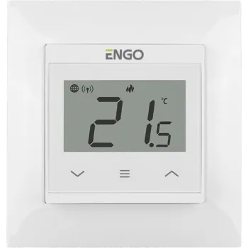 ENGO Controls E55-W - Internetowy, podtynkowy regulator temperatury do ramki 55x55, Wi-F