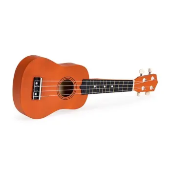 Gitara ukulele dla dzieci drewniana 4 struny nylonowe ECOTOYS-1268927