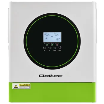 Qoltec Hybrydowy inwerter solarny Off-Grid 3500W | 100A | 24V | MPPT | BMS | opcja Wi-fi | AGM GEL LiFePO4 | Sinus | Pow