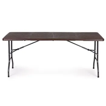 Stół cateringowy bankietowy ogrodowy składany 180 cm brązowy MultiGarden-1269873
