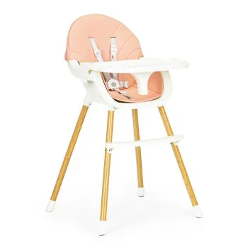 Krzesełko fotelik do karmienia 2w1 różowe ECOTOYS-1268173