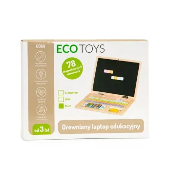 Tablica edukacyjna magnetyczna laptop litery cyfry ECOTOYS-1268483