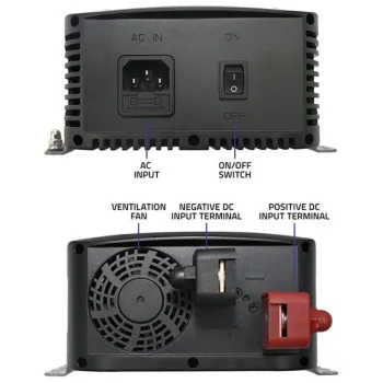 Qoltec Inteligentna ładowarka Monolith do akumulatorów LiFePO4 AGM GEL SLA | 20A | 12V-1264927
