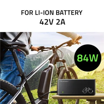 Qoltec Szybka Ładowarka do roweru elektrycznego 36V | 42V | 2A | wtyk magnetyczny Mi4 +kabel zasilający-1266675