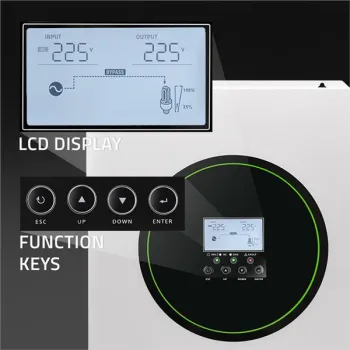 Qoltec Hybrydowy inwerter solarny Off-Grid 6200W | 120A | 48V | MPPT | BMS | AGM GEL LiFePO4 | Sinus | opcja Wi-Fi | Pow