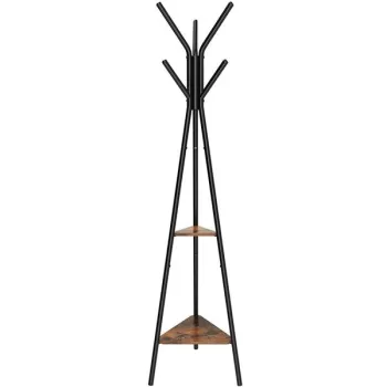 Wieszak stojak podłogowy na ubrania drewniany LOFT