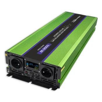 Qoltec Przetwornica napięcia Monolith | ładowanie baterii | UPS | 2500W | 5000W |12V na 230V |Czysty Sinus | LCD-12646