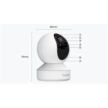 Kamera IP Reolink E340 wewnętrzna obrotowa 8MPx WiFi biała -1261509