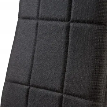 Zestaw krzesła krzesło tapicerowane do jadalni i salonu 4 sztuki czarne ModernHome-1267250