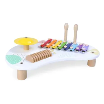 Stolik  z instrumentami stół muzyczny cymbałki +18m ECOTOYS-1268751