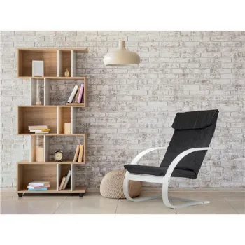 Fotel fiński bujany finka do salonu biały gięta sklejka ModernHome-1268224