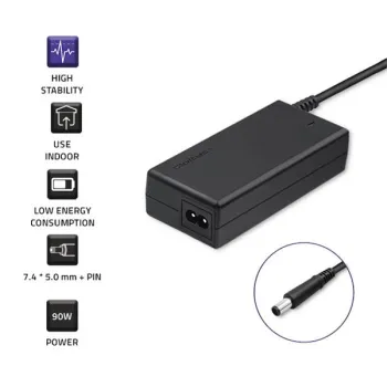 Qoltec Zasilacz do laptopa HP Compaq 90W | 18.5V | 4.9A | 7.4*5.0+pin | +kabel zasilający-1264256