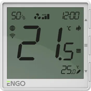 ENGO Controls EFAN-230W - Regulator klimakonwektorów biały 230V, Internetowy, podtynkowy , WIF