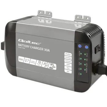 Qoltec Inteligentna profesjonalna ładowarka Monolith do akumulatorów LiFePO4 AGM GEL SLA | 30A | 12V-1265400
