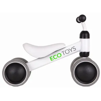 Rowerek biegowy treningowy mini rower dla dzieci biały ECOTOYS-1267479