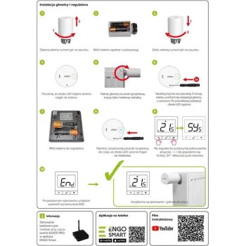 ENGO Controls Inteligentny zestaw ogrzewania (E25-BATB-4 + ETRV-M30)-1262812