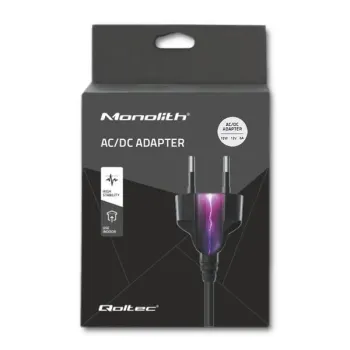 Qoltec Zasilacz desktopowy 72W | 12V | 6A | 5.5*2.1 | +kabel zasilający-1264388