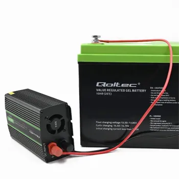 Qoltec Przetwornica napięcia Monolith | 300W | 600W | 24V na 230V | Czysty Sinus-1264545