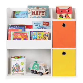 Regał drewniany dla dzieci szafka dziecięca przegrody organizer ECOTOYS-1269375
