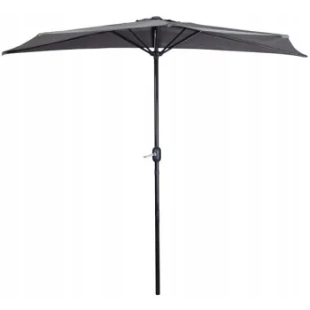 Parasol ogrodowy pół-parasol ścienny na taras 2,7 m szary MultiGarden-1269903