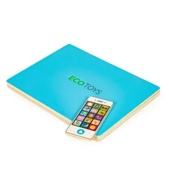 Tablica edukacyjna magnetyczna laptop litery cyfry ECOTOYS-1268484