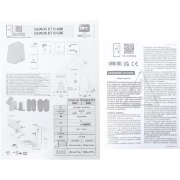 Zestaw BFT DEIMOS BT B600 KIT EE do 600kg bram przesuwnych-1262688
