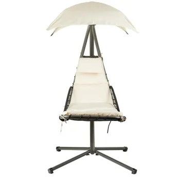 Leżanka huśtawka ogrodowa hamak fotel wiszący kosz beżowa MultiGarden-1267368