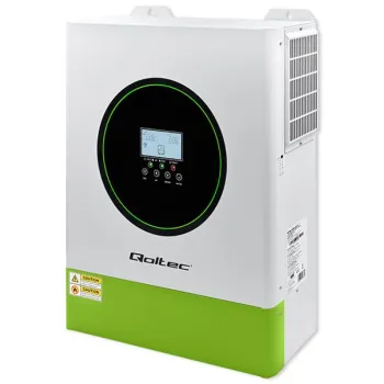 Qoltec Hybrydowy inwerter solarny Off-Grid 11000W | 160A | 48V | MPPT | BMS |  AGM GEL LiFePO4 | Sinus | opcja Wi-Fi | Power Factor 1.0