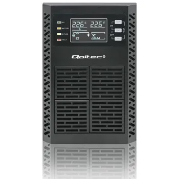 Qoltec Zasilacz awaryjny UPS | 1kVA | 1000W | Power Factor 1.0 | LCD | EPO | USB | On-line-1265479