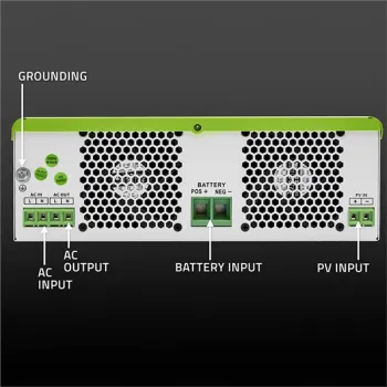 Qoltec Hybrydowy inwerter solarny Off-Grid 1500W | 100A | 12V | AGM GEL LiFePO4 | MPPT | Sinus | Opcja Wi-Fi | Power Fac