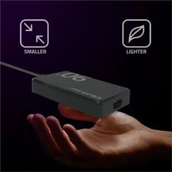 Qoltec Ładowarka sieciowa 90W GaN Super Fast SLIM | PD | 5-20V | 4.5A | USB-C 3.1 | Laptop | MacBook | Smartfon | + kab