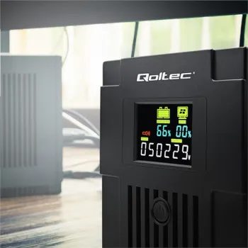 Qoltec Zasilacz awaryjny UPS Line Interactive | Monolith | 2000VA | 1200W | LCD | USB | RJ45-1264736