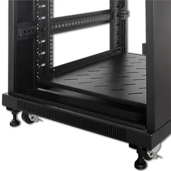 Qoltec Zestaw kółek z gwintem i hamulcem do szaf Rack 19''| 4szt.-1264877