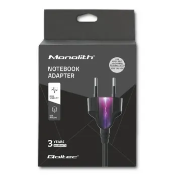 Qoltec Zasilacz do laptopa 90W | 19V | 4.9A | 5.5*2.5 | +kabel zasilający-1264232