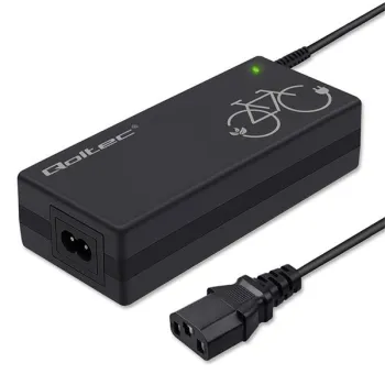 Qoltec Ładowarka do roweru elektrycznego 36V | 42V | 2A | wtyk IEC C13 | do C14-IEC-3Pin +kabel zasilający -1266654